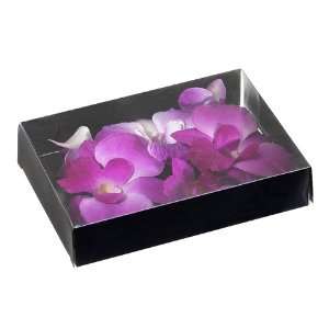 Faux 1.1 Floating Dendrobium Orchid Flower Head (6 ea. in box) Purple 