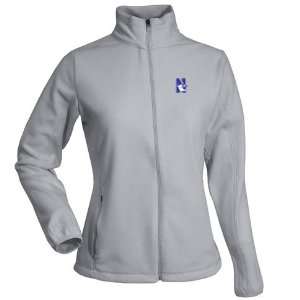 Northwestern Womens Sleet Full Zip Fleece (Grey):  Sports 