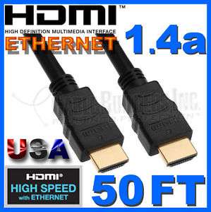 50FT HDMI 1.4 HIGH SPEED WITH ETHERNET CABLE 50 50 FT  