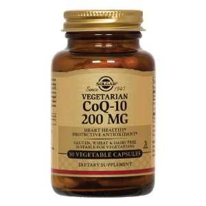  Solgar   Co Q 10, 200 mg, 30 veggie caps Health 
