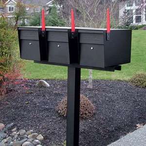 Mail Boss Ultimate High Security Locking Triple Cluster Mailbox &