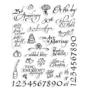  Creative Imaginations Wedded Bliss Clear Stamps Arts 