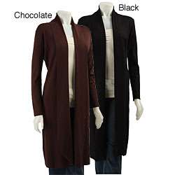 Cyrus Womens Long sleeve Shawl Collar Duster  Overstock