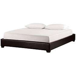 Metro Queen Brown Faux Leather Bed  