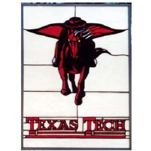 Texas Tech Red Raiders Leaded Stained Glass Window:  Home 