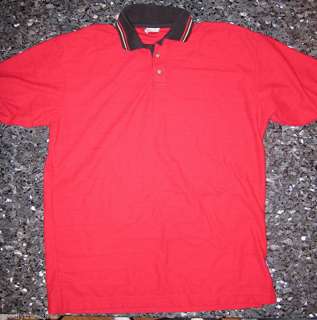 Mens Polo Shirt KROGER Supermarket UNIFORM RED L  