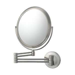   Brushed Nickel Double Bar Double Arm Wall Mirror 25077