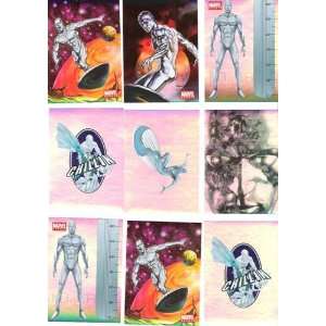  Marvel Heroes Collectible Sticker Lot of 10 Silver Surfer 