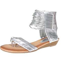   by Beston Womens Tokyo 10 Silver Gladiator Sandals  Overstock
