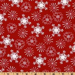  44 Wide Michael Miller Little Flakes Red Fabric By The 