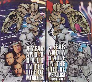 METALLICA A YEAR AND A HALF IN THE LIFE 2 VHS SET  