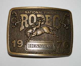 1976 NFR Hesston Limited Edition Belt Buckle Rodeo  