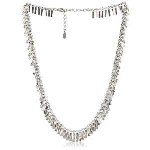    House of Harlow 1960 Pyramid Bar Necklace in Silver Jewelry