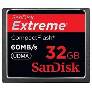 SanDisk Extreme Compact Flash 32GB CF Card Flash Memory 