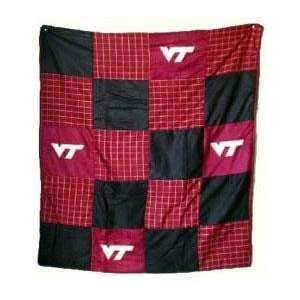  Virginia Tech Hokies 50X60 Patch Quilt Throw/Blanket 