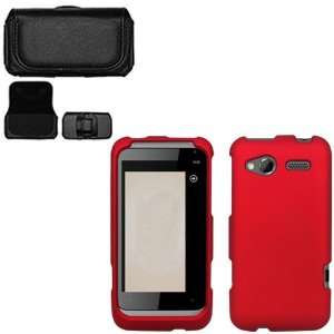  iFase Brand HTC Radar Combo Rubber Red Protective Case 