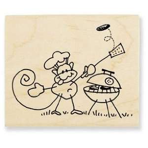  Stampendous Wood Mounted Rubber Stamp V, Changito Chef 