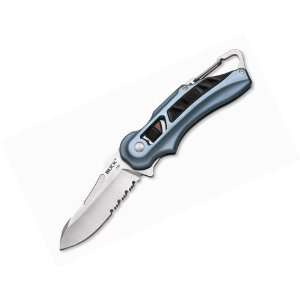  Buck Flashpoint Blue 2 7/8inch 420hc Serrated Blade 