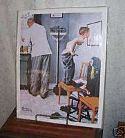 NORMAN ROCKWELL PRINT BEFORE THE SHOT DOCTOR POSTER  
