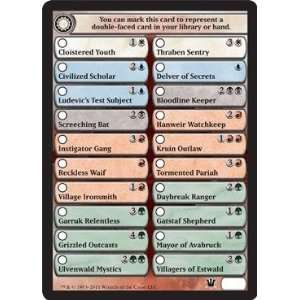  Magic the Gathering   Double Sided Card Checklist   Innistrad 