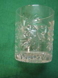 LAUSITZER German CRYSTAL DECANTER & GLASSES Cut Glass  