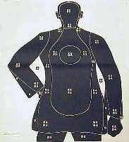 10 Police Training & Qualification Human Silhouette Targets Life Size 