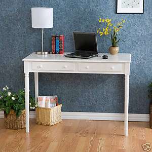 SEI WHITE 2 Drawer Writing Desk Table Furniture HO8800  