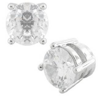 Fake Piercing Earrings with Clear CZ (Magnetic) Jewelry 