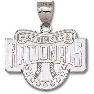  Washington Nationals MLB Club Logo Giant Pendant (Silver 