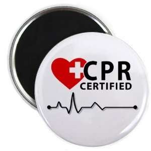  Creative Clam Cpr Certified Heroes 2.25 Inch Fridge Magnet 