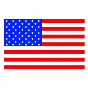  1500 2x3 Made in USA Flag Labels / Stickers Office 