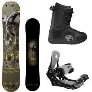  System DNR 153cm Mens Snowboard Package + System Bindings 