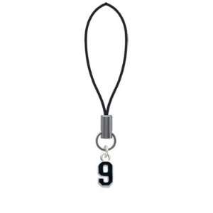  Black Number   9 Cell Phone Charm [Jewelry] Jewelry