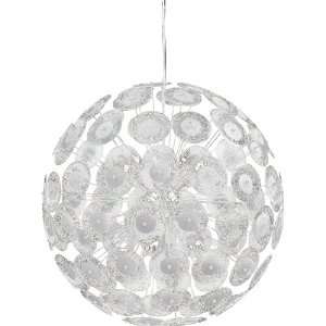   Pendant with Clear & White Mottled Glass 6361 10 14