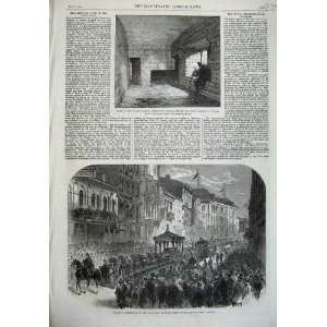  1868 Eagle Tower Carnarvon Castle Funeral DArcy MGee