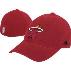  Miami Heat 2010 2011 Red Basic Logo Slouch Flex Fit Hat 