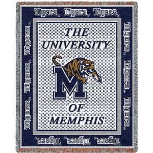 Univ of Memphis Mascot Throw   70 x 54 Blanket/Throw   Memphis Tigers 
