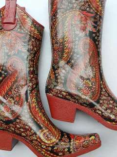 CORKYS RED COWBOY BOOTS WOMEN US SIZE 7 BROWN  