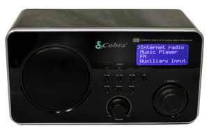   New Cobra CIR1000A Wireless Internet Radio + MP3/FM/Alarm LCD Display