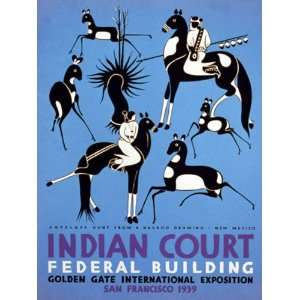  INDIAN COURT SAN FRANCISCO 1939 UNITED STATES AMERICAN US 