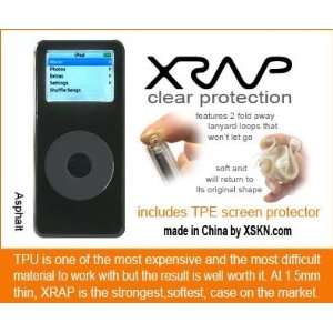  Black iPod Nano G1 & G2 MP3 Case Cover iSkin Screen 