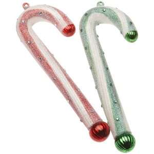   Waterford Holiday Heirlooms Candy Cane Pair Ornament: Home & Kitchen