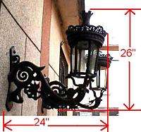 10 VICTORIAN STYLED IRON GAS or ELECTRIC SCONCES  