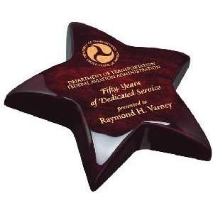  Northwest Trophy Piano Wood Star Paperweight Office 