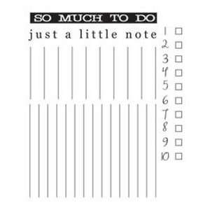 Clear Stamps To Do List 
