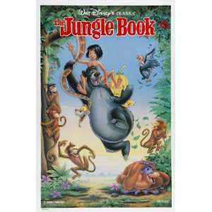  1967 The Jungle Book 27 x 40 inches Style C Movie Poster 