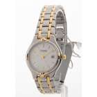  by Bulova Womens Two Tone Stainless Steel Slim Casual Date Watch 46G30