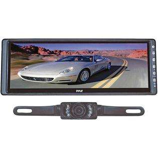 Pyle 10.2 Rear View Mirror Monitor with License Plate Night Vision 