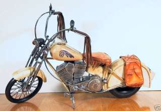 1940 Large Indian Motorcycle Collectible Metal Toy  