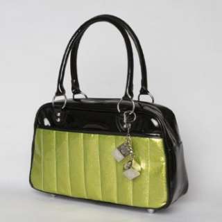   Bag Patent Vinyl Vegan Handbag Rockabilly Retro Sparkle Clothing